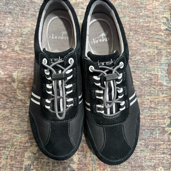 Dansko Helen Suede Leather Sneakers Black Gray EU 38 US 7.5 - 8 - Picture 3 of 11